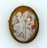 Antique Classical Myth Cameo Pin