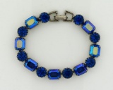Weiss Iridescent Blue Rhinestone Bracelet
