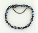 Weiss Light Blue Rhinestone Bracelet