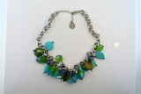 EL Art Glass Bead Necklace