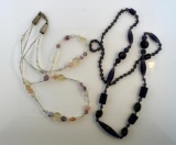 Two Glass Bead Necklaces