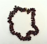 Amethyst Glass Bead Necklace