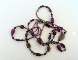 Murano Style Art Glass Bead Necklace