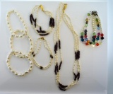 Lot of Freshwater Pearl and Glass Bead Jewelry