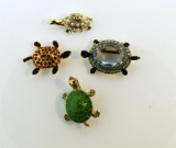 Lot of Vintage Turtle Pins