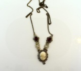 Vintage Hardstone Cameo Necklace