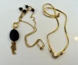 Two Gold Toned Necklaces
