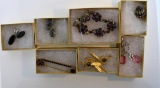 Lot of Seven Vintage Costume Jewelry Pieces