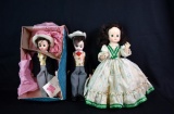 Lot of Madame Alexander Gone With the Wind Dolls: 13” Scarlet & Two 11” Rhetts