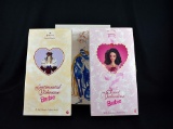 Lot of 3 Mattel 1990s Barbie Dolls: “Sentimental Valentine”, “Sweet Valentine”, & “Benefit Ball