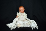 Antique Porcelain & Soft Body 10” German Baby Doll