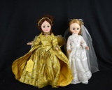 Lot of Two Vintage Effanbee Dolls: Eugenia Ducas “Crowning Glory” 1978 & Bride Doll 1966