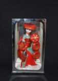 Japanese 6” Geisha Doll in Glass Case