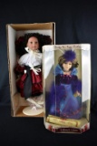Lot of Two  Vinyl & Porcelain Dolls: Judith Turner “Carmen” & Collector's Choice Doll in Blue Formal