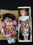 Lot of Two Gustave Wollf Porcelain Dolls: “Shawna” & “Don't Cry Over Spilt Milk” (#481/600)