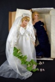 Lot of Two Porcelain Princess Diana Dolls: J. Misa Collection & Unique Brand