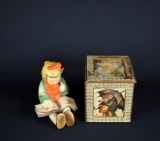 Lot of Goldcastle Japan Figurine & Hummel Decor Music Box