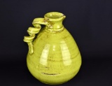 Contemporary 11” Earthenware Decorative Pitcher