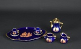 Miniature Seven Piece Artisanal Limoges Tea Set