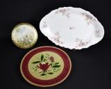 Lot of  Platters & Plate: RS Germany, Stangl Pottery USA, O & EG Royal Austria