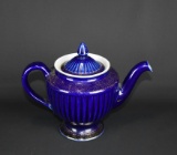 Hall Blue w/ Gilt Design Teapot