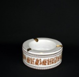 Mid-Century Hand Made Florentine Ash Tray w/ Classical Figures, Italy