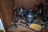 Large Lot of Vintage Silver Plate Household Items & Holloware