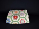 Vintage Grandmother's Flower Garden Pattern Quilt