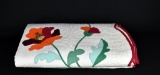 Vintage Flower Circle/Wreath Patterned Quilt w/ Scalloped Edge