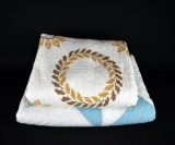 Lot of Two Hand Embroidered & Cross Stitched Quilts