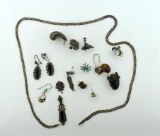 Lot of Sterling Silver Odds -N- Ends Jewelry