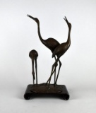 Andrea by Sadek Bronze Cranes Statue