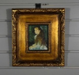 Small Gilt Framed Print after Renoir's “Little Irene”