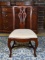 Thomasville Furniture Queen Anne Style Mahogany Side Chair