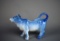 Vintage Blue & White Porcelain Cow Creamer, Prob. German