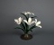 Vintage Florentia Enameled Metal Flower Sculpture, Italy