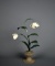 Vintage Florentia Enameled Metal Flower Sculpture, Italy