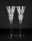 Pair of Waterford Crystal Tall 11” Champagne Flutes