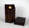 Bombay Co./Selamat Designs Inlaid Mahogany Silverware Service Box and Notepad Holder