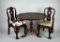 Pleasant Company Wooden Colonial Style Tea Table & Two Chairs for Am. Girl 18” Dolls