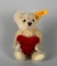 Steiff Jointed “I Love You” 5” Teddy Bear with Attached Heart
