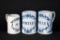 Lot of Three Delft Blue & White “Ale” & “Porter” Mugs, Holland