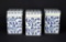 Set of Three Royal Goedewaagen Delft “Williamsburg” Reserve Collection 4.5” Lidded Box/ Canisters