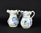 Two Andrea by Sadek “Williamsburg” Blue & White Small 4” Pitchers/Creamers