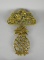 Lot of Two Virginia Metalcrafters Brass Trivets with Pineapple & Vines Designs