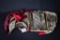 Collection of Burberry London Items: Three Ties, Drawstring Pouch, & Scarf