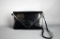 Vintage Saks Fifth Avenue Navy Leather Handbag with Detachable Strap