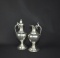Royal Holland KMD Tiel Pewter 8” Lidded Flagon & Ewer Set, Holland