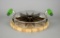 Lot of Large Melon Slicer & Round Wooden Cutting Board