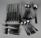 Thirty Three Pieces of Stainless Flatware: Mainly Oxford Hall